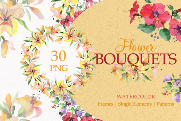 A Bouquet of Morning Blooms Watercolor Png Review