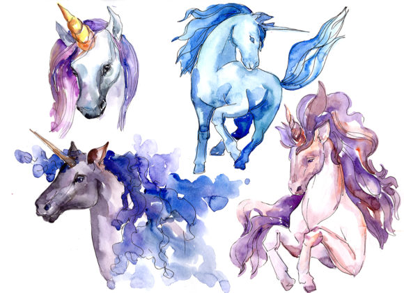 Blue and Pink Unicorns Illustrations Review
