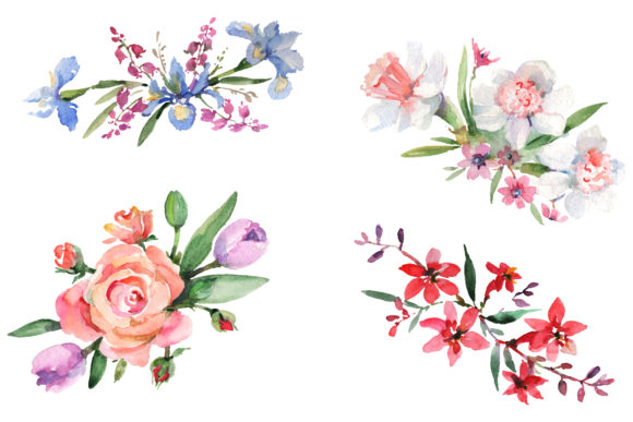 Bouquet Refinement Watercolor Illustrations