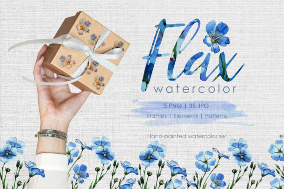 Flax Blue Watercolor: Brand Illustrations Review