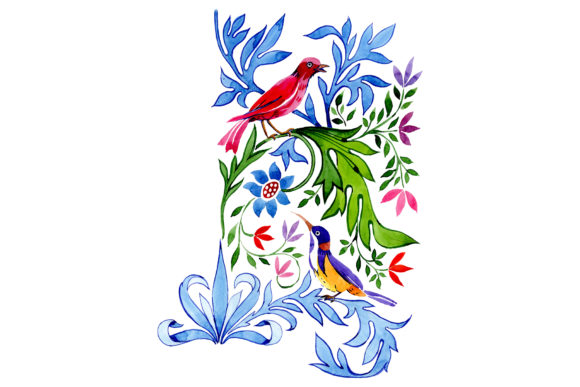 Floral Pattern Tenderness Watercolor Illustrations