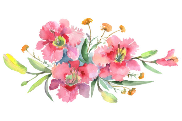 Imperial Bouquet Watercolor Illustrations