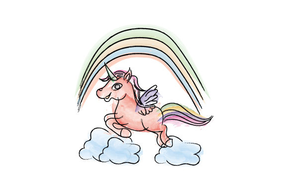 Nice Unicorn in Watercolor: Illustrations for Crafters