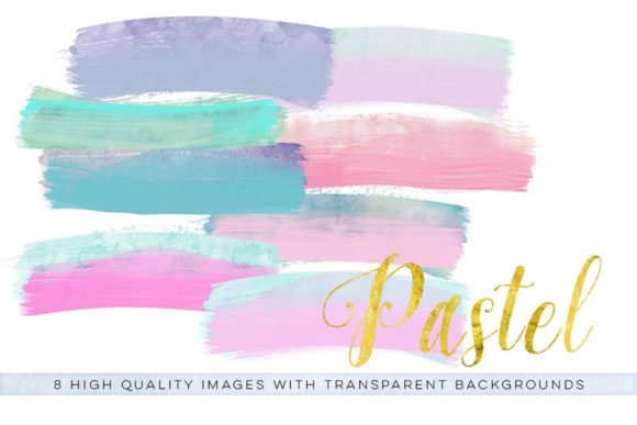 Pastel Brush Clip Art Fairy Watercolor Illustrations