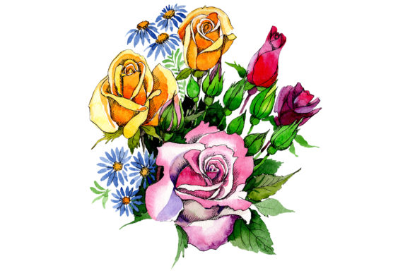 Reviewing Bouquet Love Waterfall Watercolor PNG