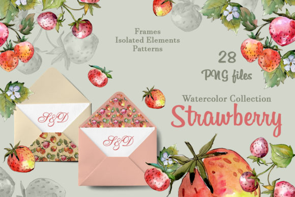 Tasty Juicy Strawberry Watercolor Png Review