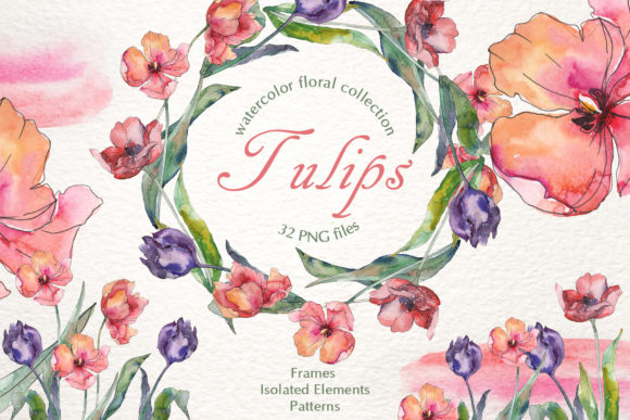 Tulips Flavor of Love Watercolor Png Review