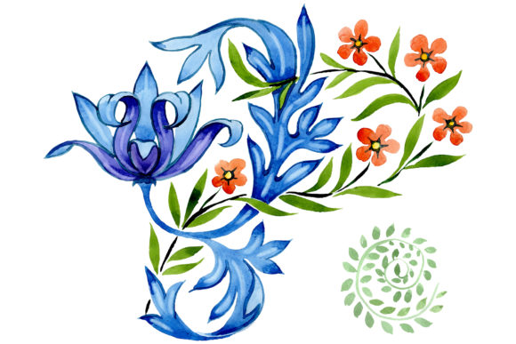 Ukrainian Floral Ornament, National Watercolor Review