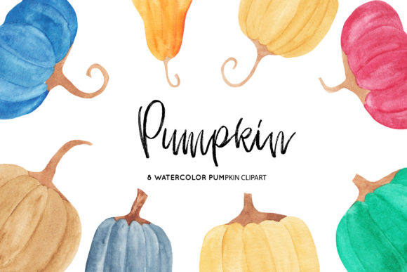 Watercolor Pumpkins Illustrations Review