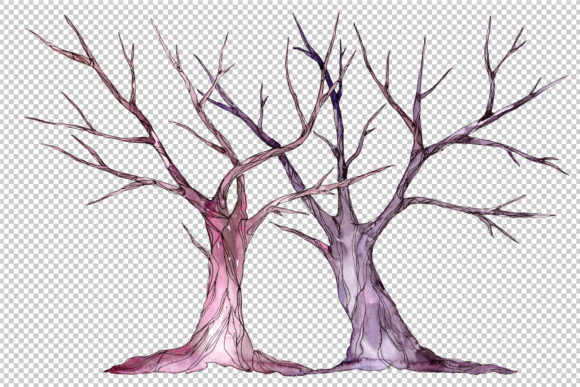 Wedding Trees Watercolor Set Illustrations Review